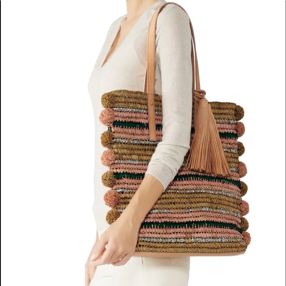 Loeffler Randall Cruise Raffia Tote